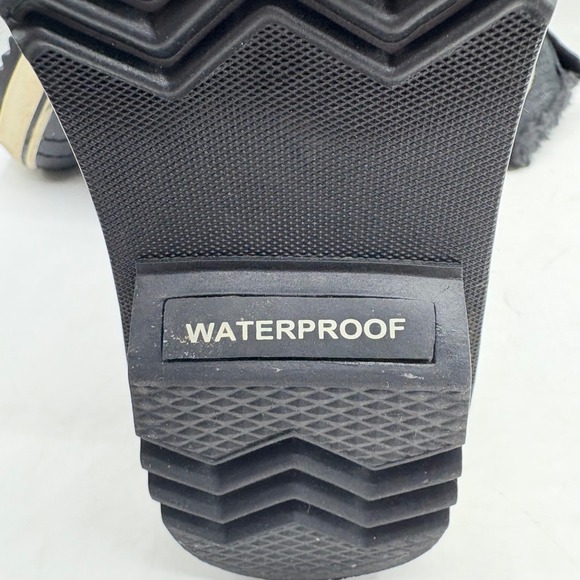 Sorel Tivoli Waterproof Winter Boots Black Faux Fur Lined Women Size 9.5 - Picture 9 of 10